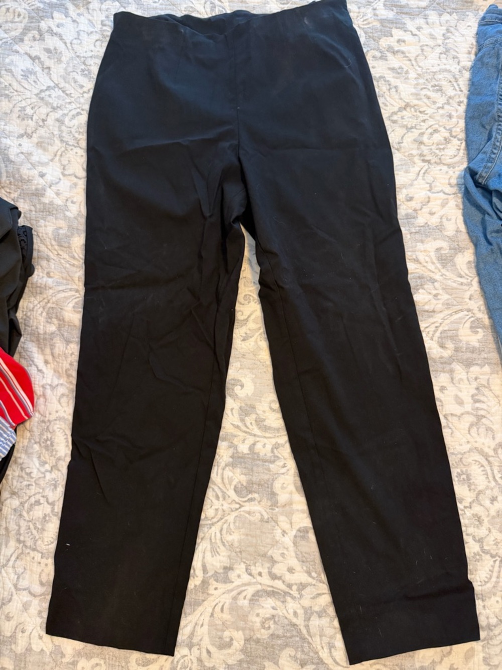 Time and Tru Black Women's Straight-Leg Trousers